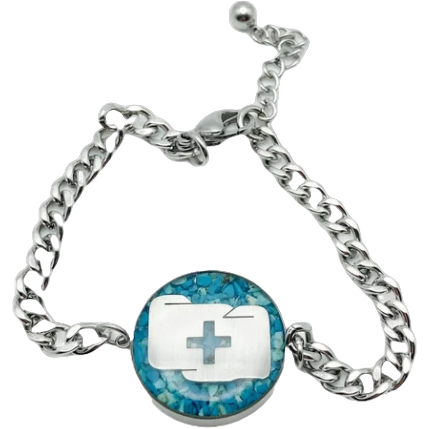 UploMD metal bracelet Medical ID